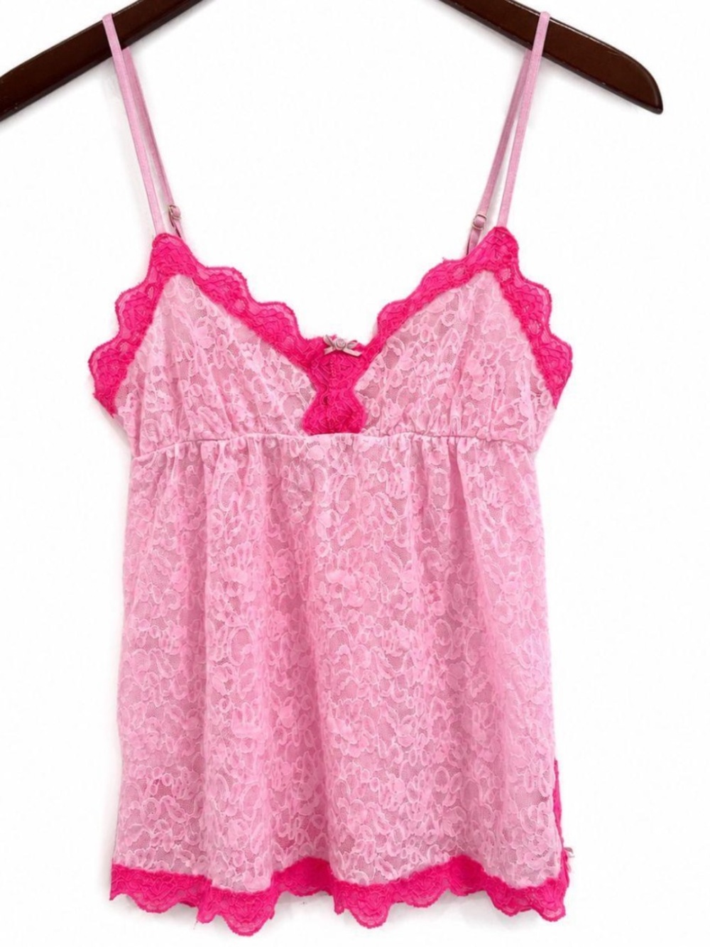 Vintage Y2K Victoria's Secret Babydoll Camisole/Cami Tank Top Shirt Size XS